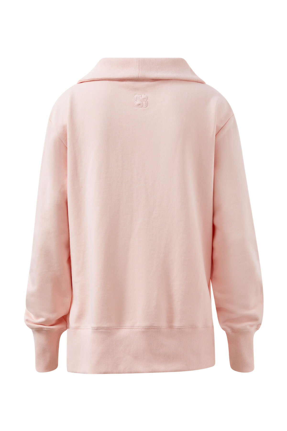 Isabella Half Zip Sweat - Shell Pink