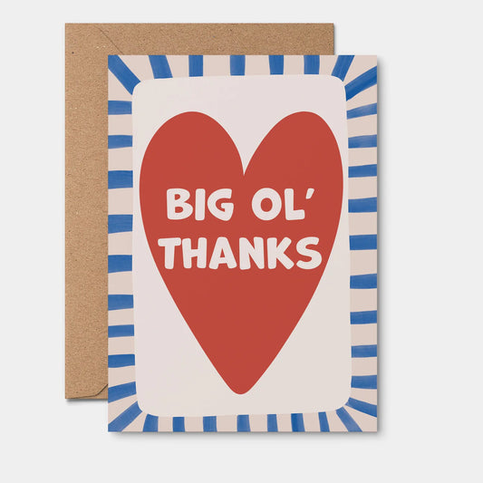 Thank You Card - Big Ol' Thanks