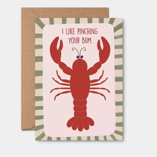 Greeting Card - Lobster Love