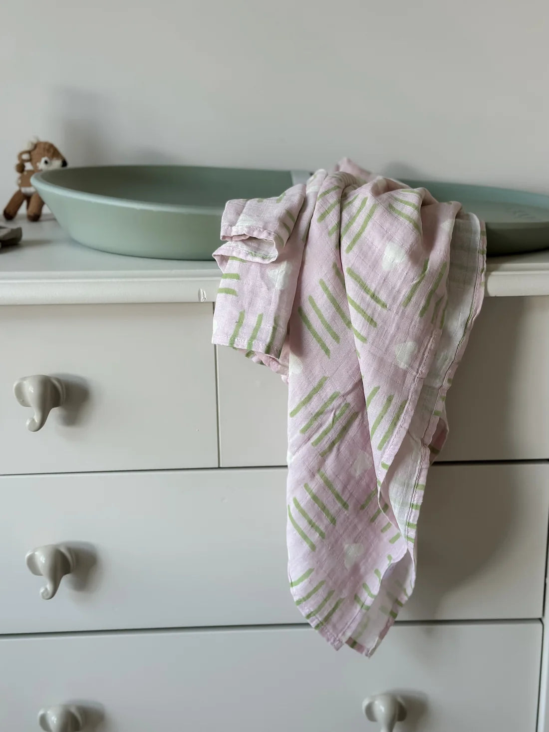 Baby Muslin Swaddle - Love Poppy