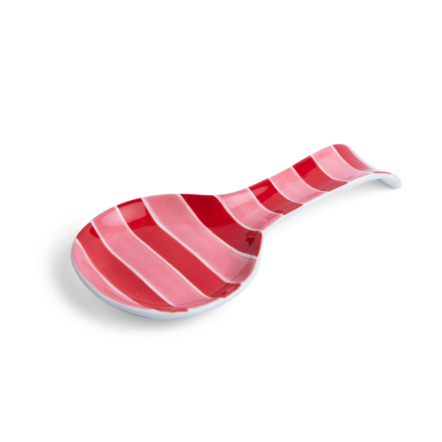 Spoon Rest - Pink and Red Stripe