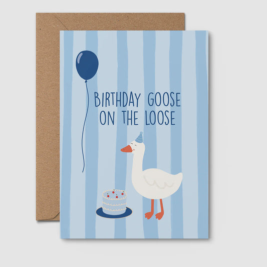 Birthday Card - Birthday Goose
