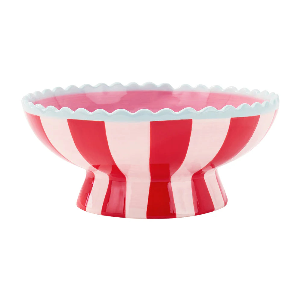 Ceramic Fruit Bowl - Stripe