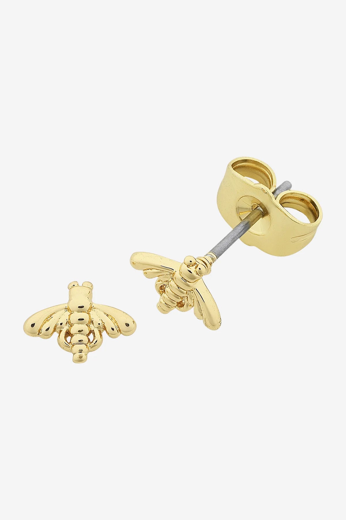 Petite Bee Earring - Gold + Silver