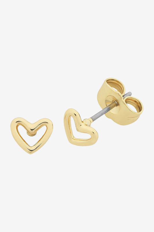 Petite Heart Earring - Gold