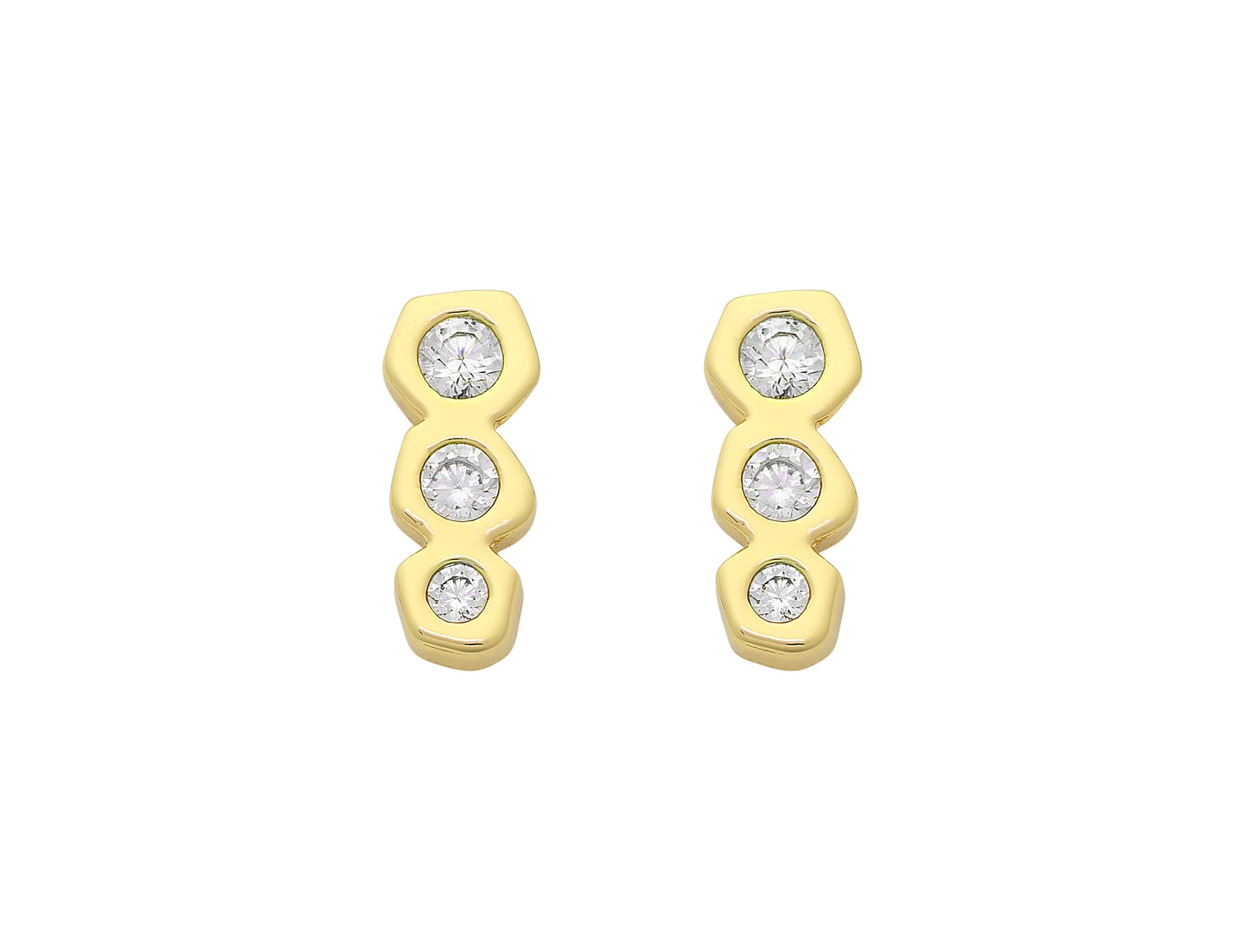 Petite Camille Earring - Gold & Silver