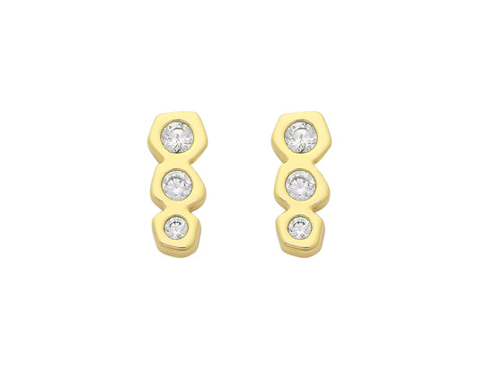 Petite Camille Earring - Gold & Silver