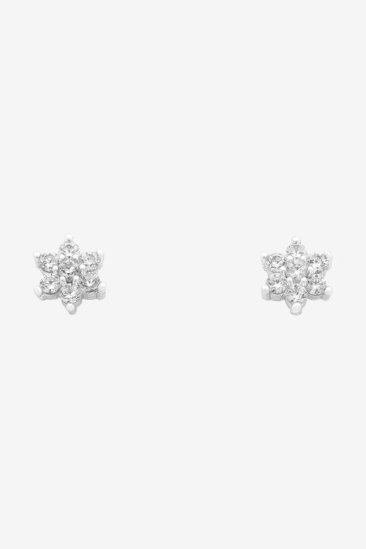 Petal Stud Earring - Silver & Gold