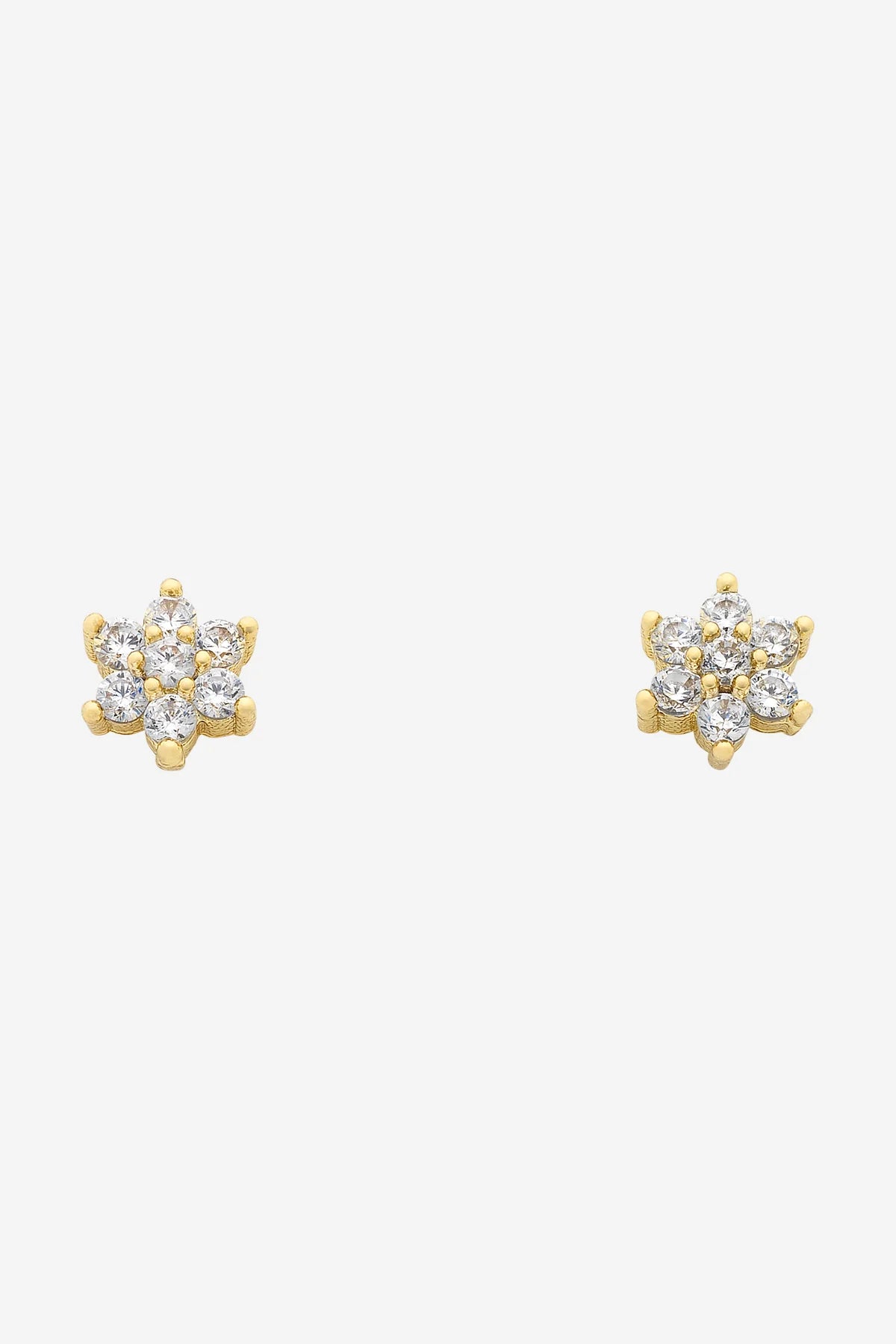 Petal Stud Earring - Silver & Gold