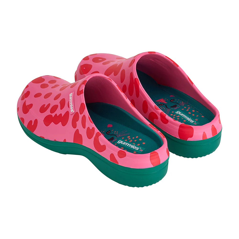 Gummies, Memory Foam Clog - Cheetah Spot Pink