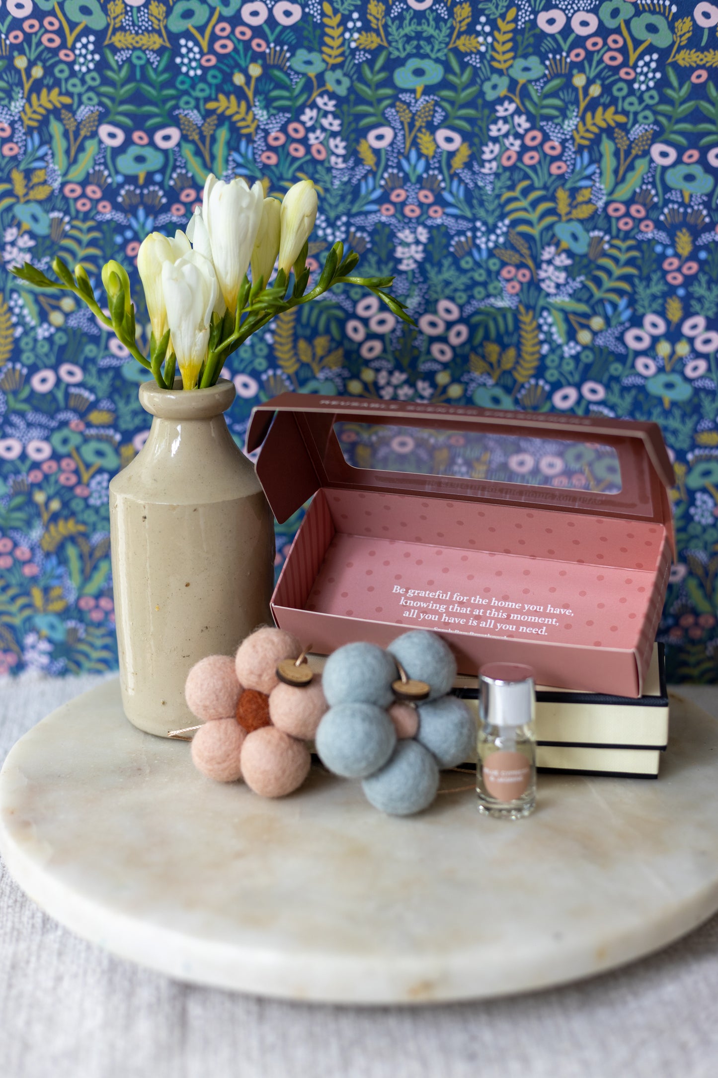 Felt Flower Fresheners - Blue Cypress & Jasmine