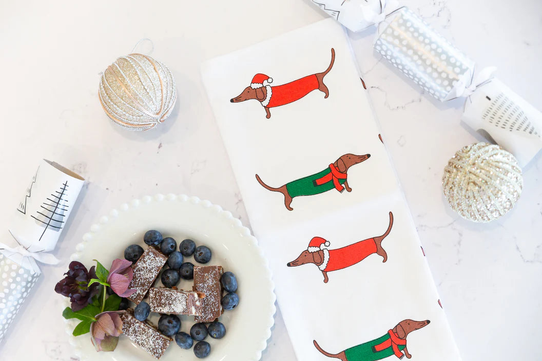 Tea Towels - Xmas Dogs