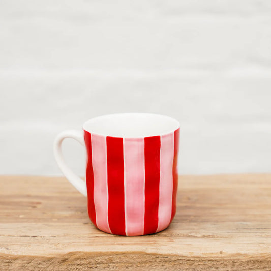 Mug - Pink and Red Stripe