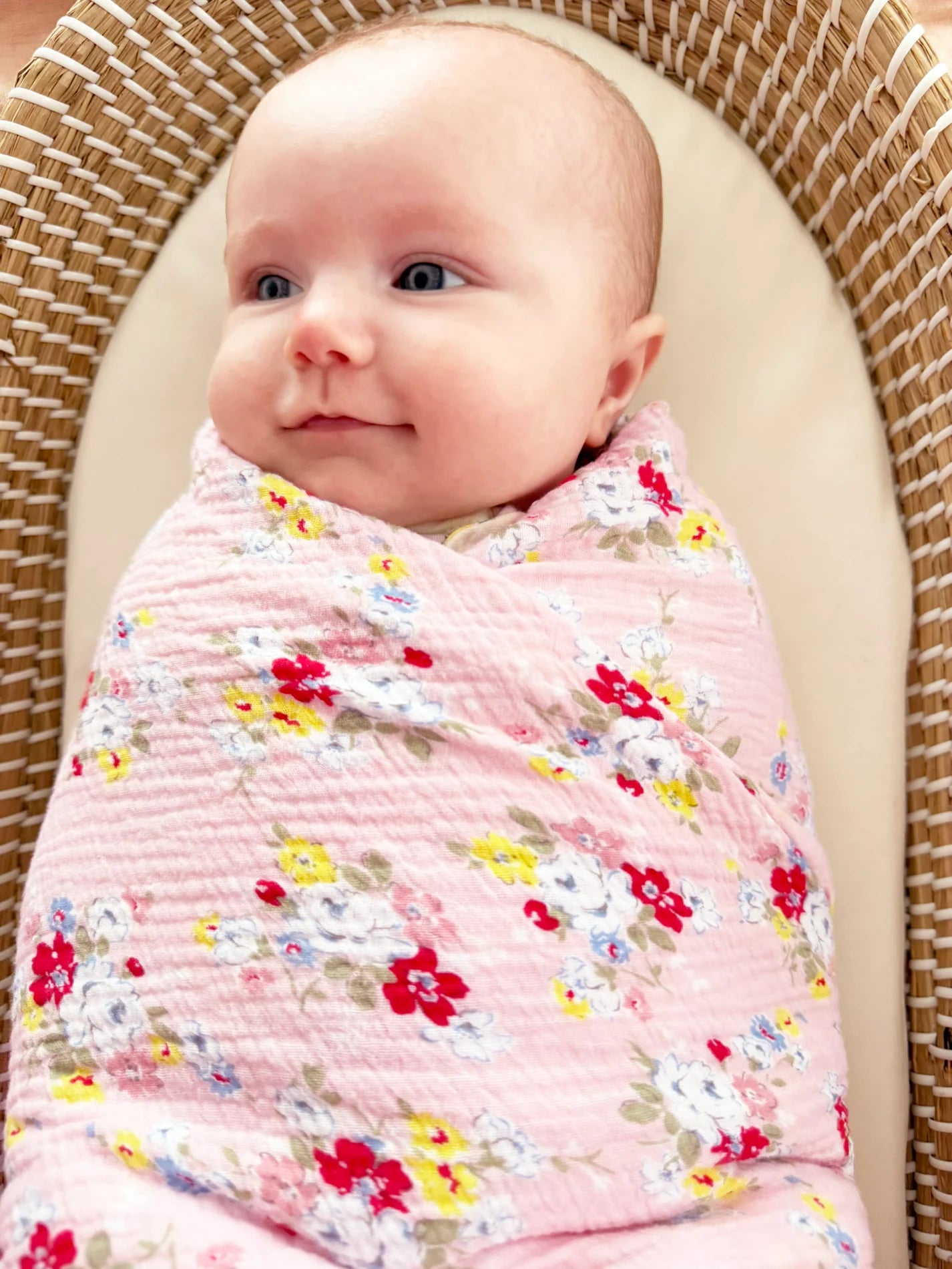 Muslin Swaddle - Vintage Rose