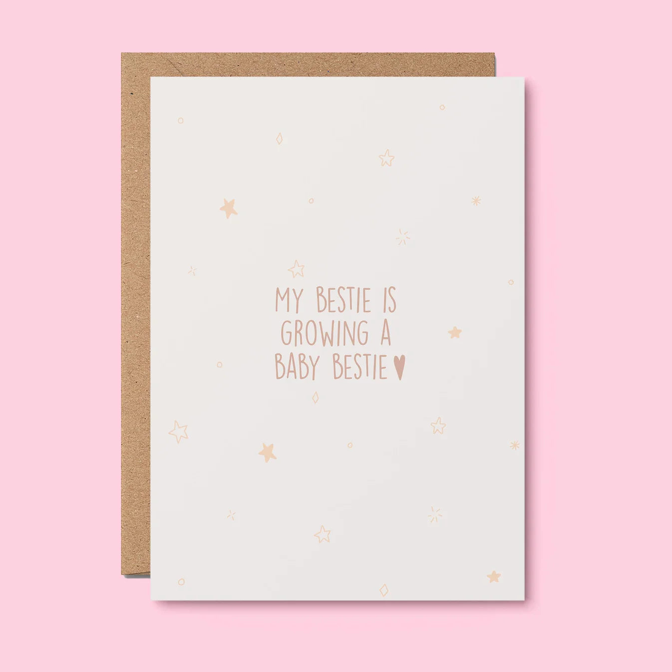 Greeting Card - My Bestie Is Growing A Baby Bestie