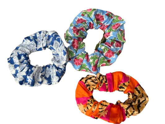 Cotton Scrunchie set of 3