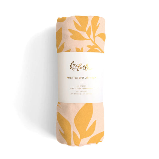 FOX & FALLOW // Ficus Organic Muslin Wrap Swaddle