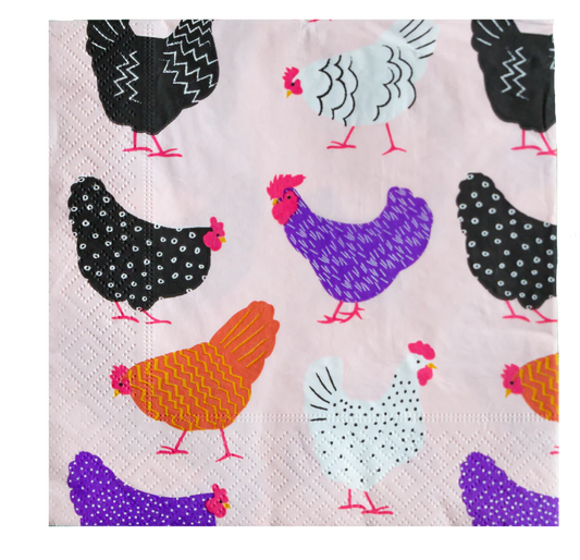 Paper Napkins // Bright Hens