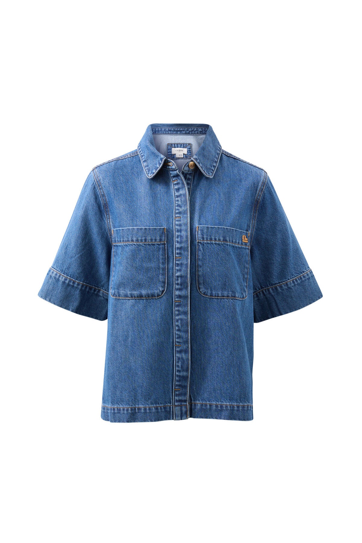 Noa Short Sleeve Shirt - Fresh Indigo