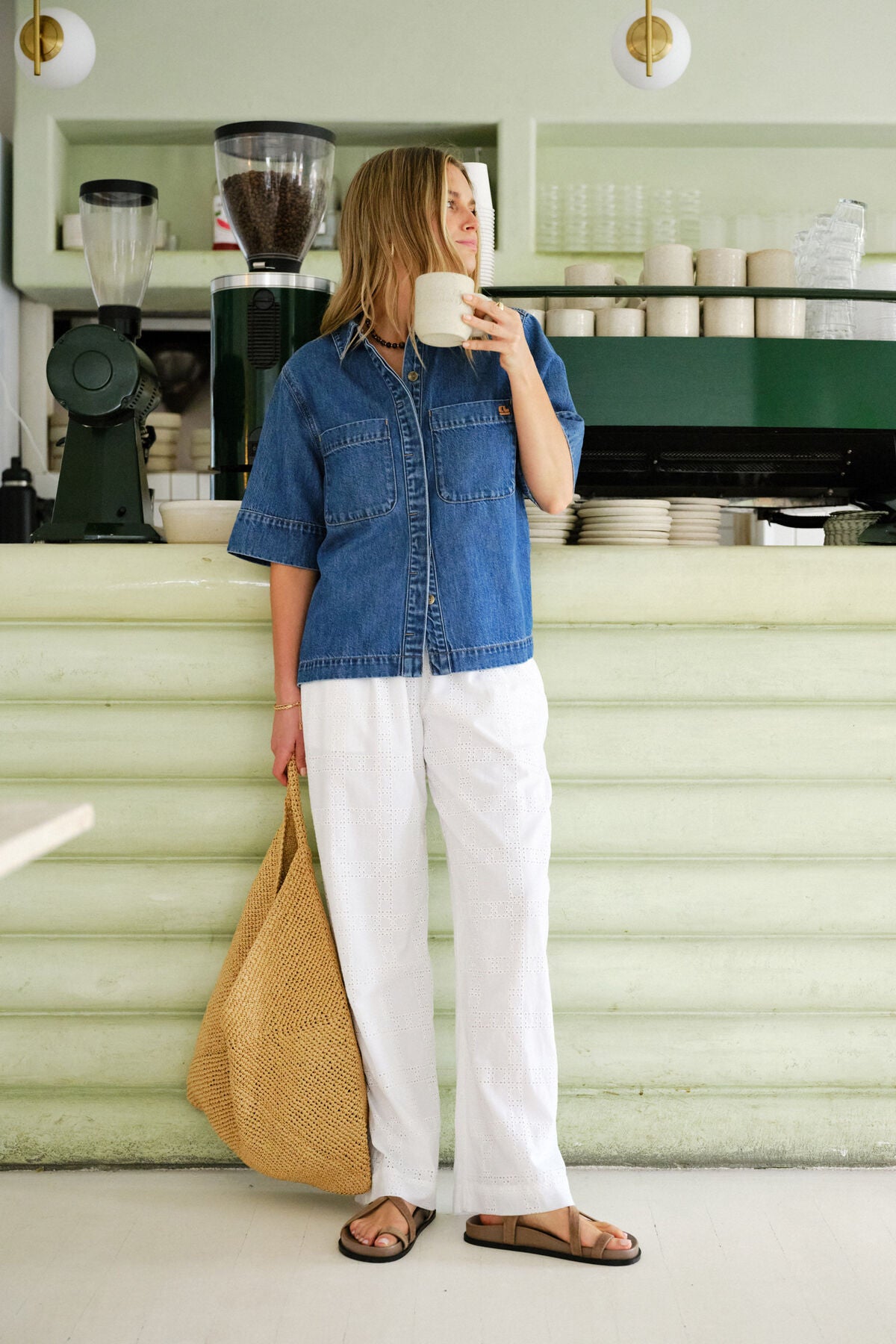 Noa Short Sleeve Shirt - Fresh Indigo