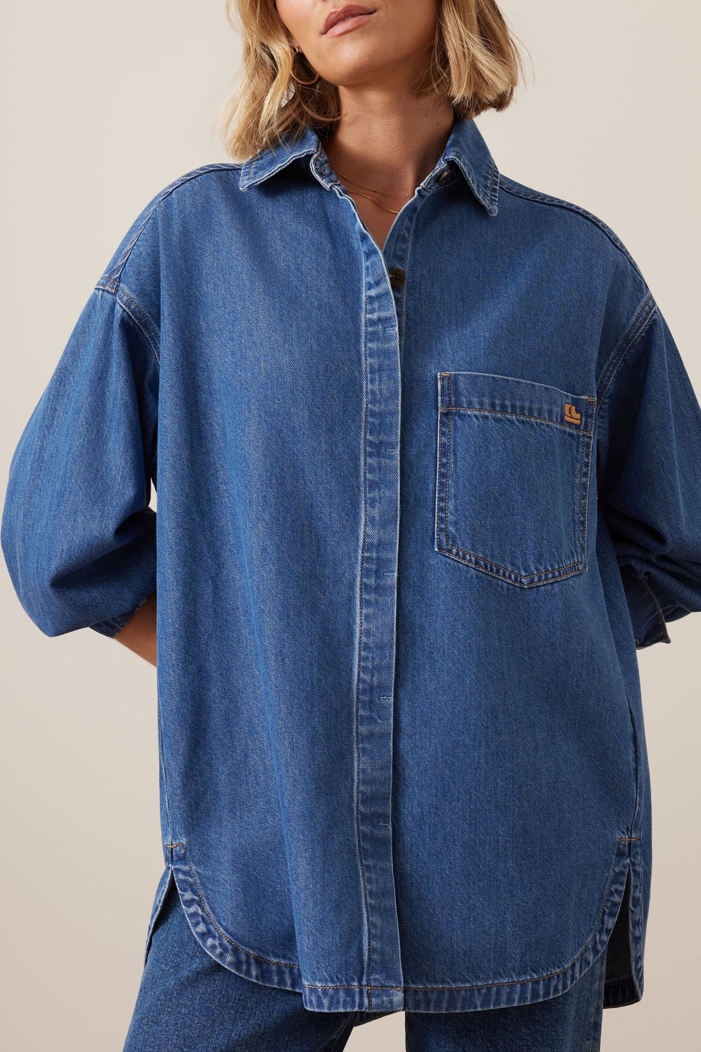 Gwynne Shirt - Fresh Indigo