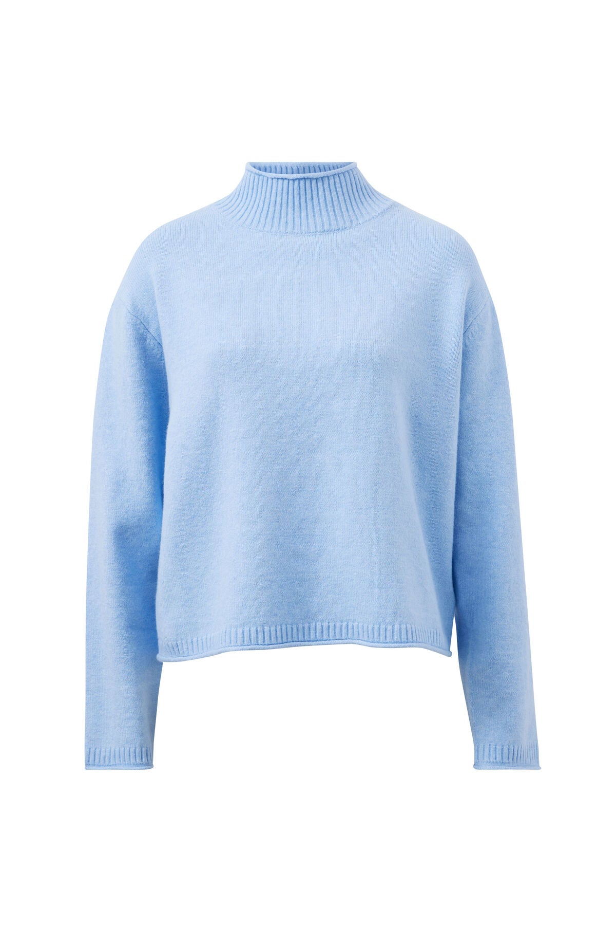 FINLEY FUNNEL NECK KNIT/CHINA BLUE