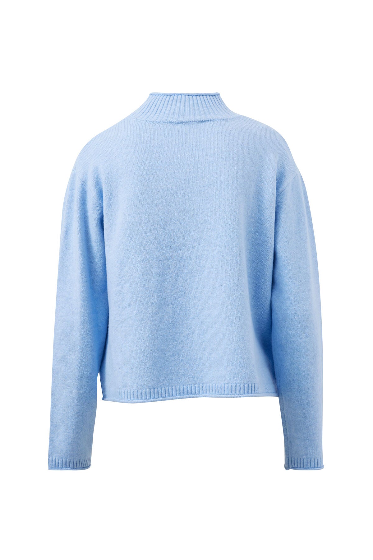 FINLEY FUNNEL NECK KNIT/CHINA BLUE