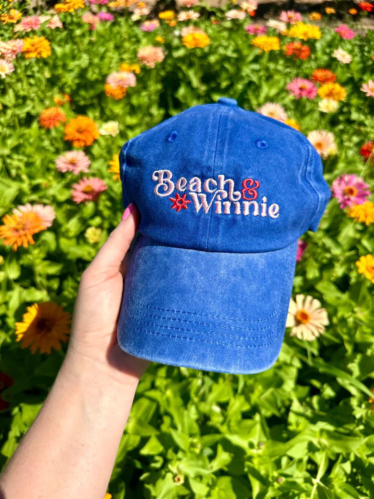 Beach & Winnie Caps - Blue or Khaki