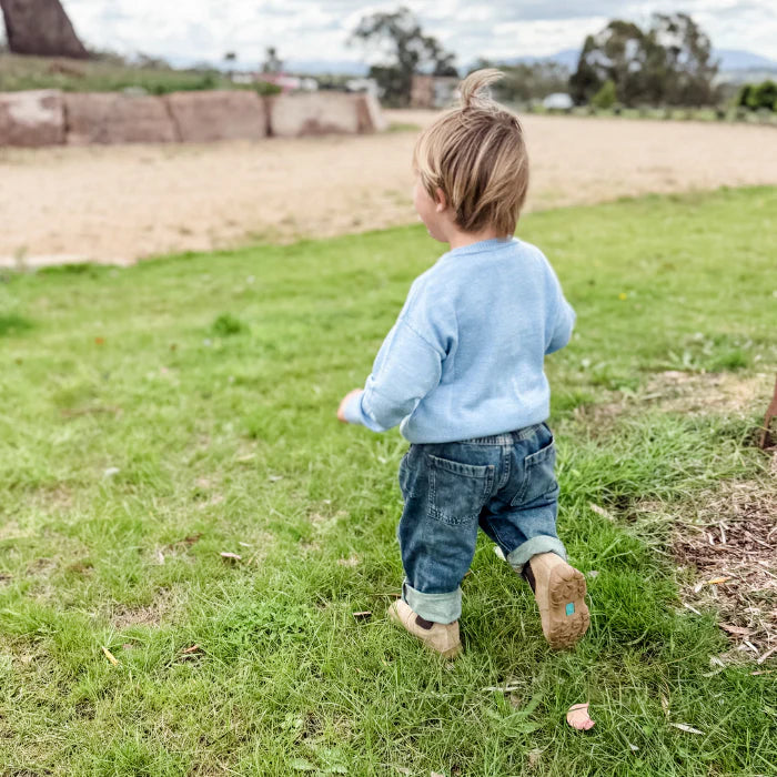100% Australian Merino Wool Jumper - Sky Blue