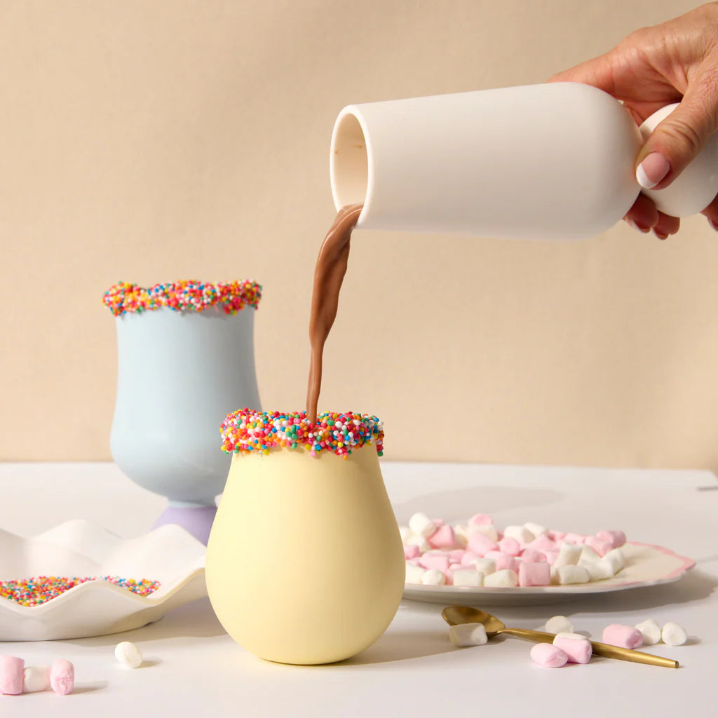 Unbreakable Silicone Bubble Champagne Flute Set - (All colours)