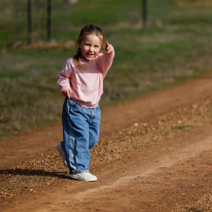 100% Australian Merino Wool Jumper - Tutu Pink