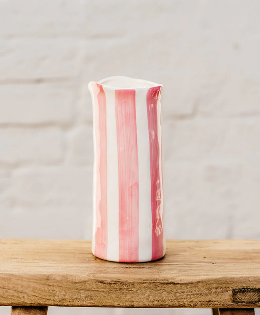 Medium Vase - Pink Stripe