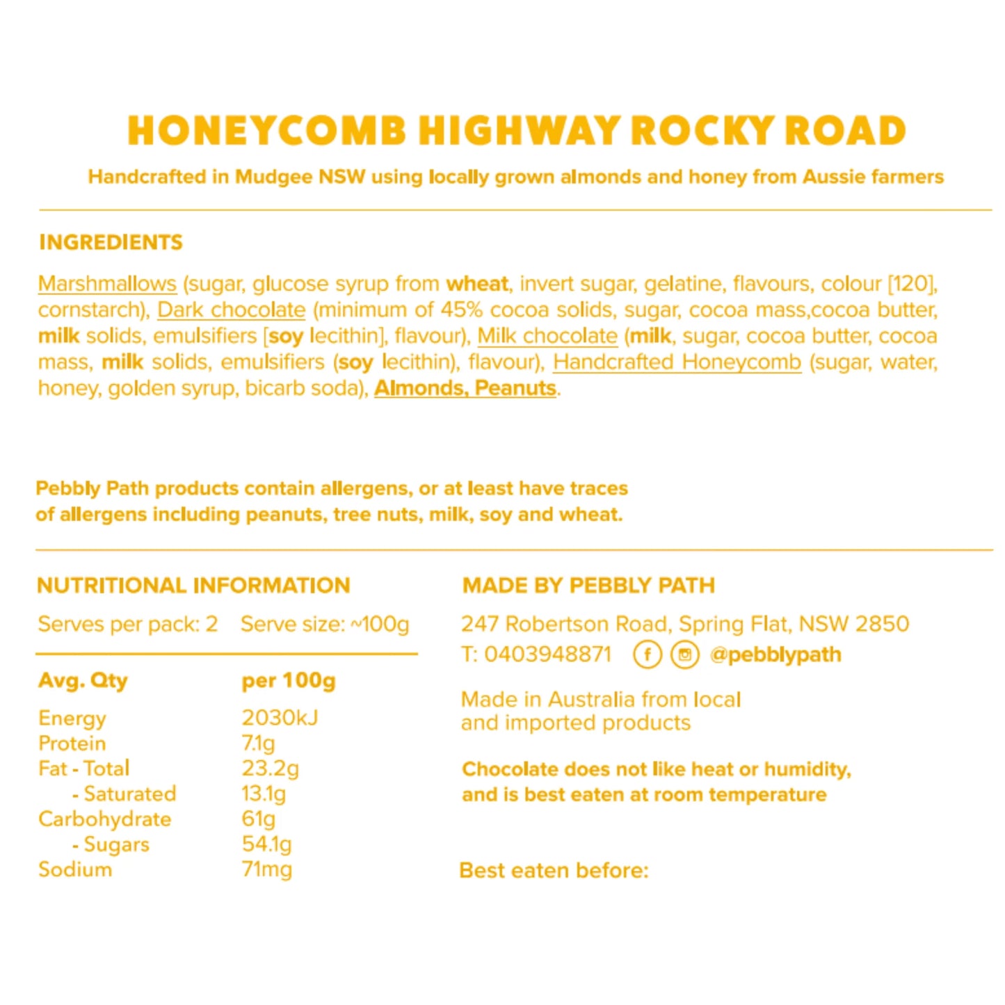 Pebbly Path | Honeycomb Highway Rocky Road