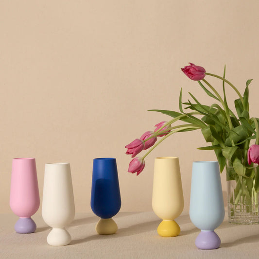 Unbreakable Silicone Bubble Champagne Flute Set - (All colours)