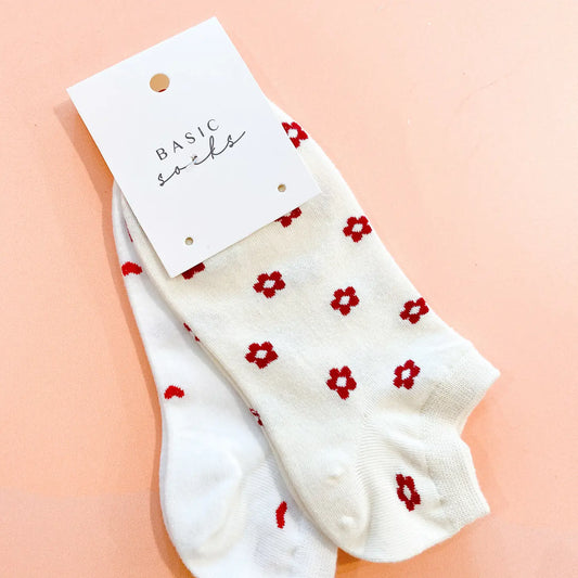 Hearts & Daisies Ankle Socks 2 Pack