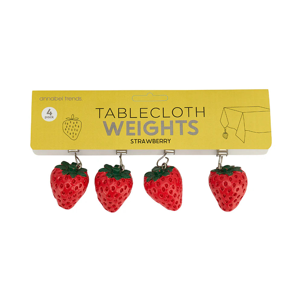 Strawberry Tablecloth Weights - Clip On