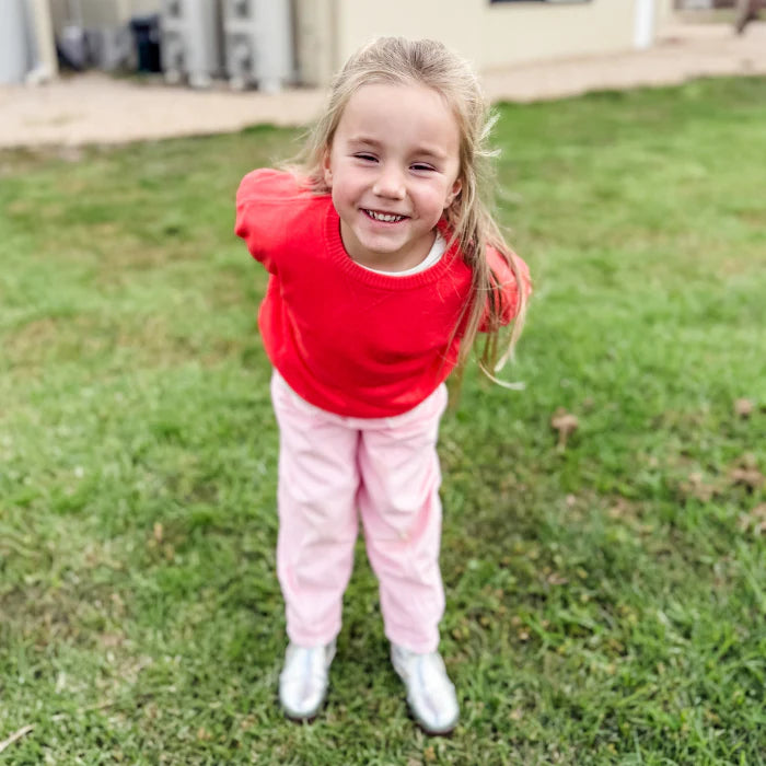 100% Australian Merino Wool Jumper - Cherrie Red