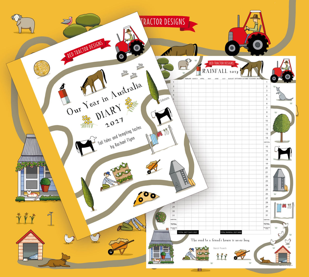 Red Tractor Designs Calendar - 2027 'Our Year in Australia'