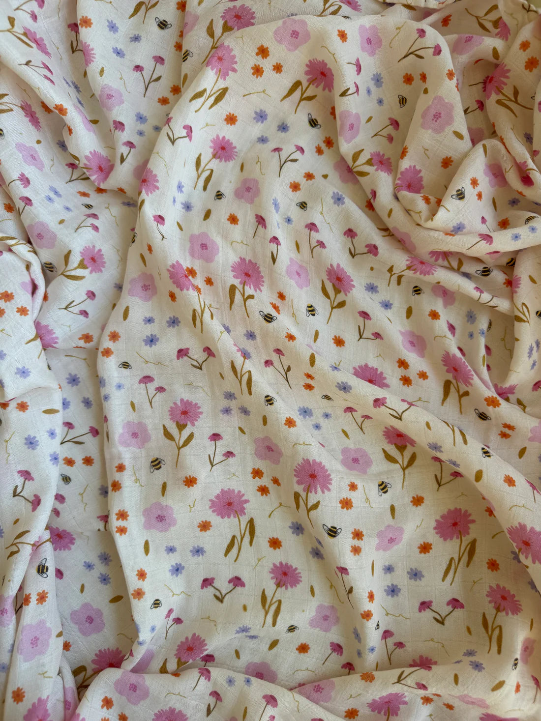 Baby Muslin Swaddle - Spring Posy