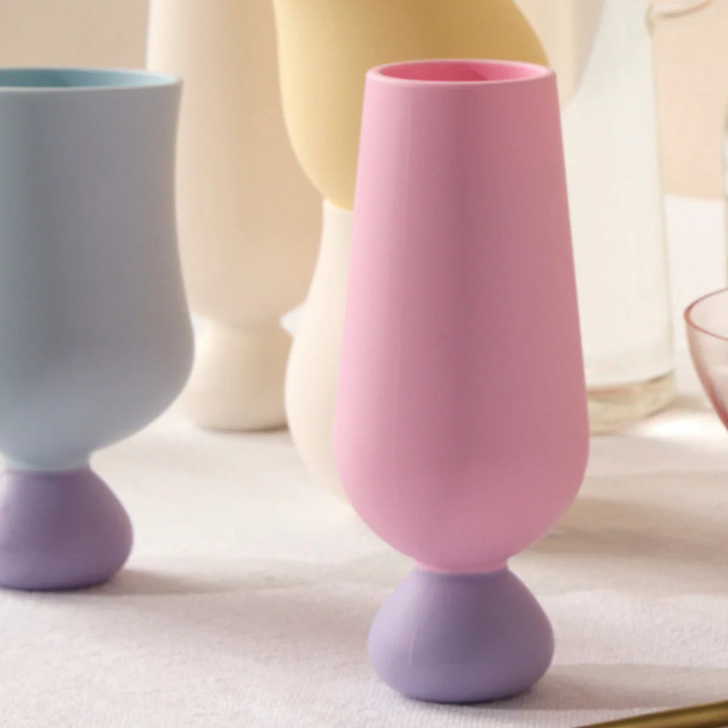 Unbreakable Silicone Bubble Champagne Flute Set - (All colours)