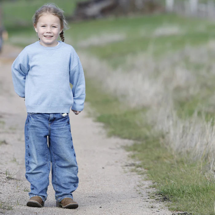 100% Australian Merino Wool Jumper - Sky Blue