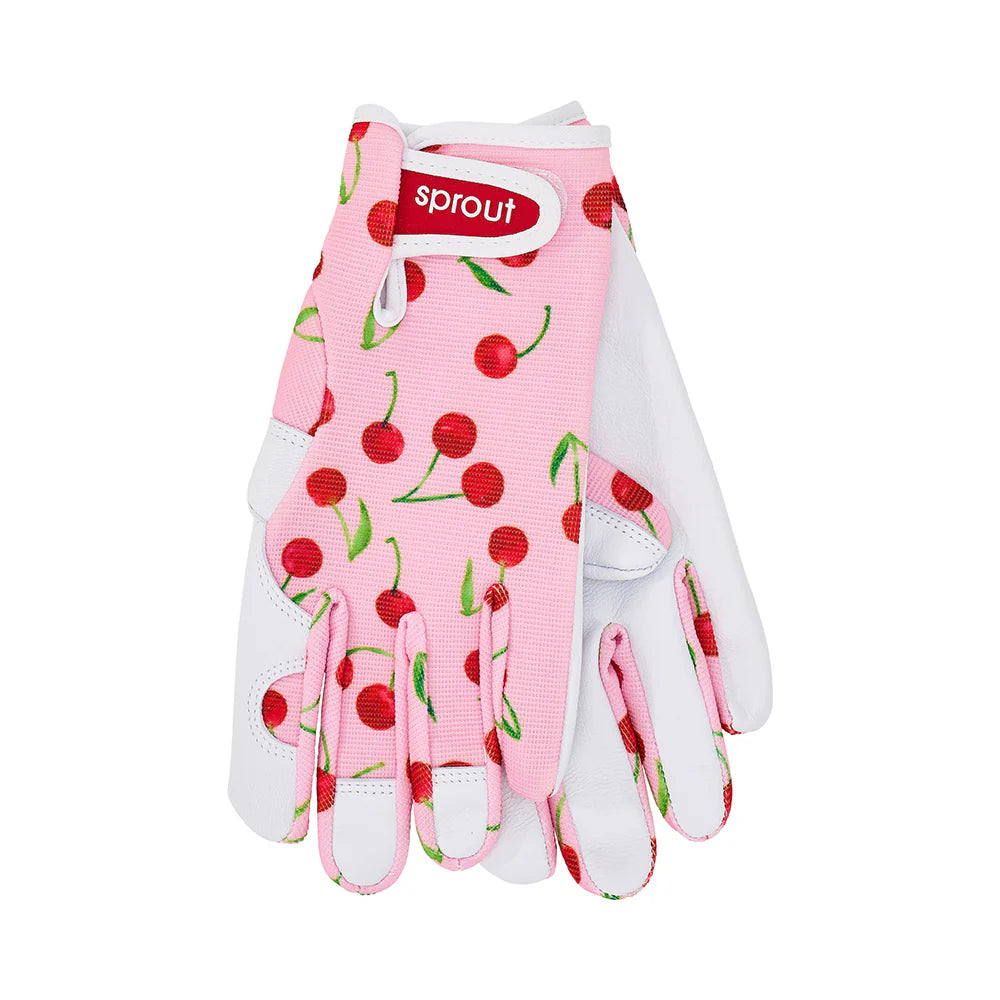 Sprout Goatskin Gloves - Printed Designs