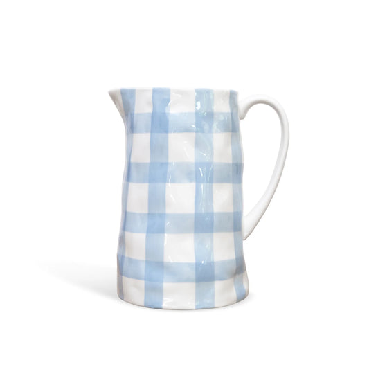 Medium Jug - Cornflower Blue Gingham