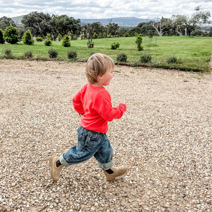 100% Australian Merino Wool Jumper - Cherrie Red
