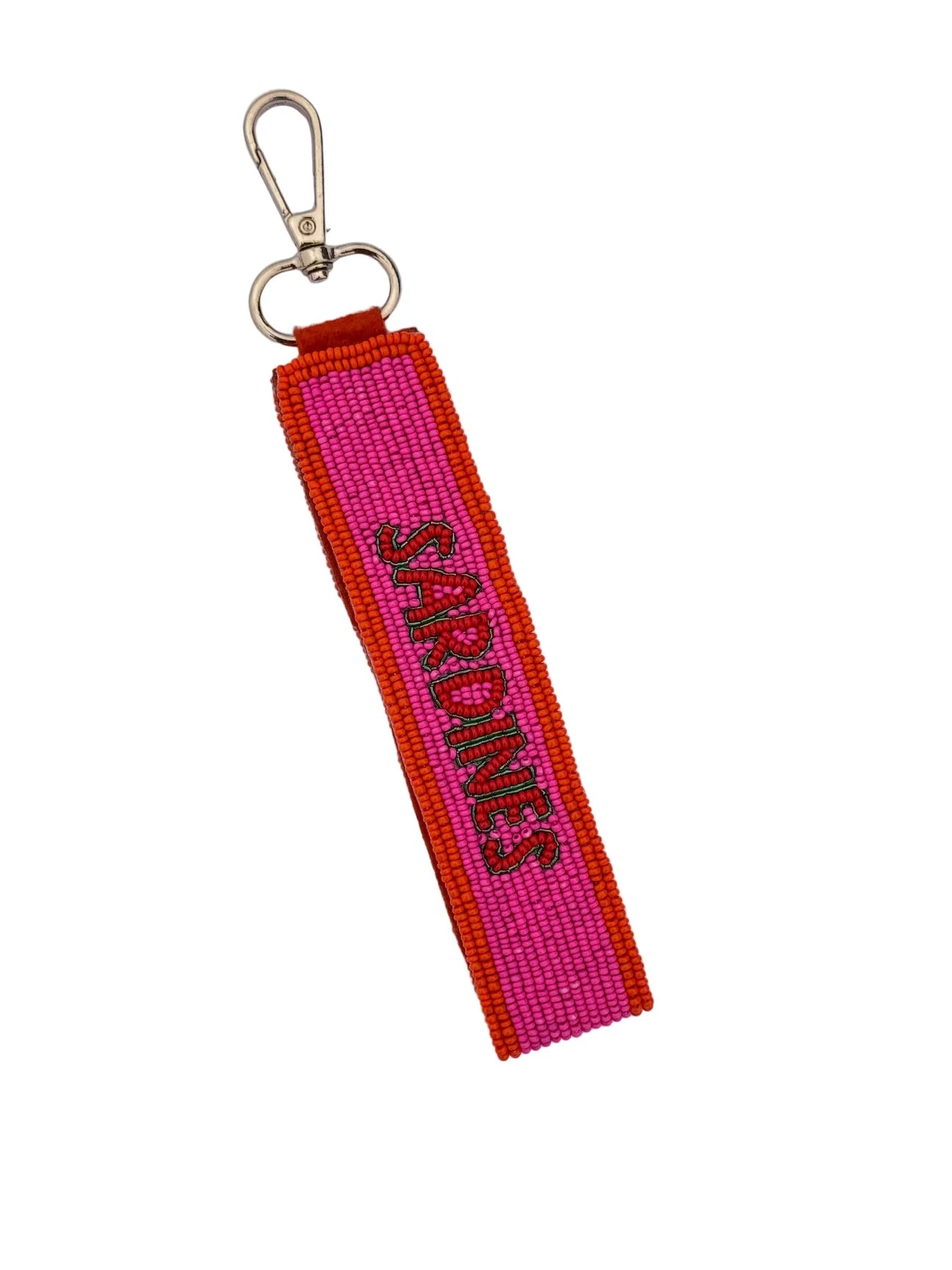 Bright Fish Beaded Keychain