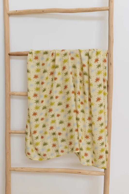 Baby Muslin Swaddle - Retro Skies