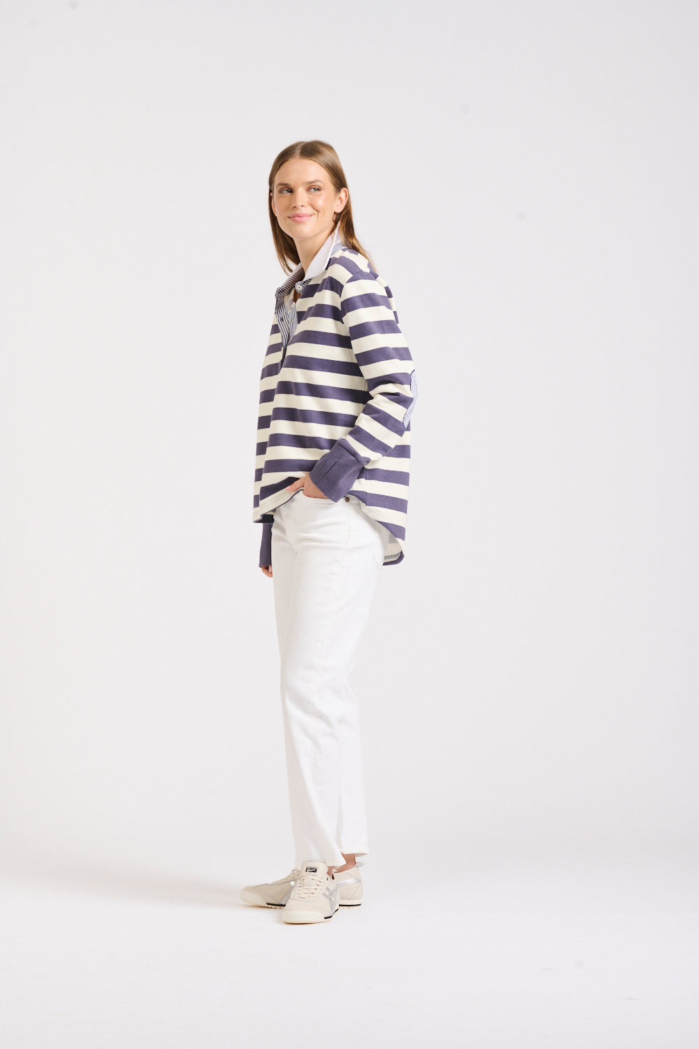 Rugby Cotton Sweatshirt - Old Navy Stripe