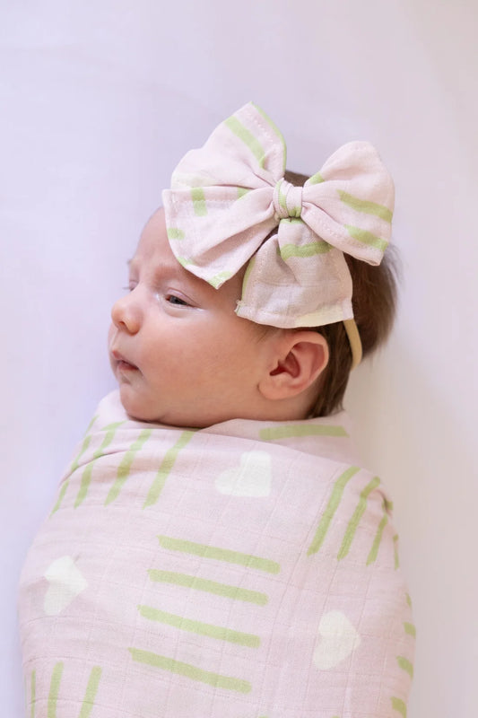 Baby Muslin Swaddle - Love Poppy