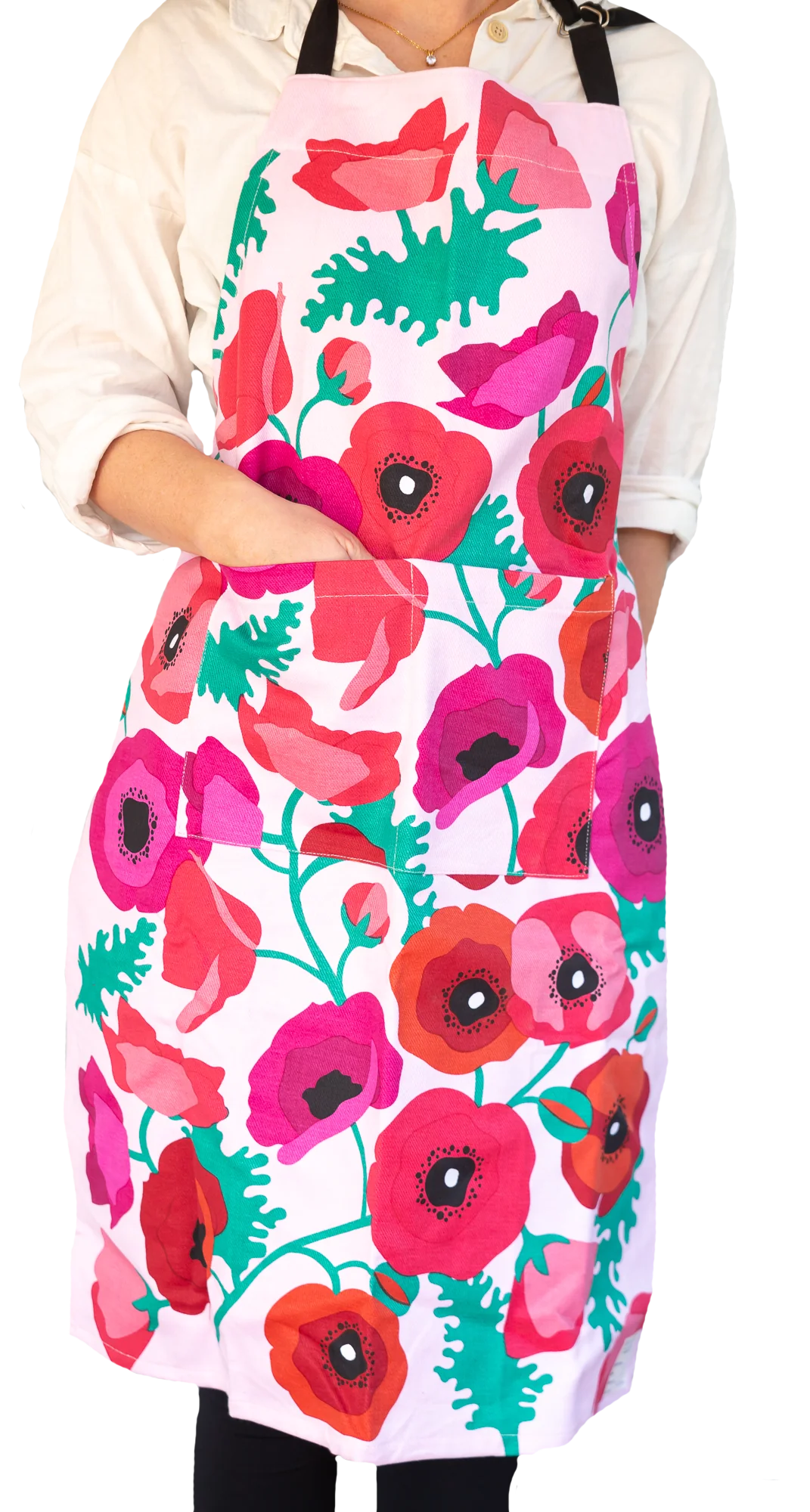 APRON | Heavy Drill - Poppies