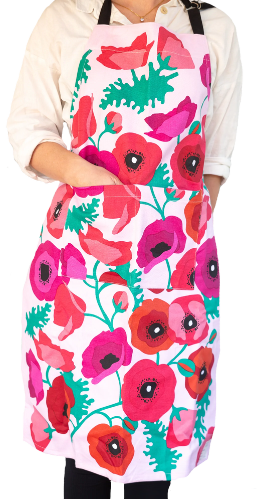 APRON | Heavy Drill - Poppies